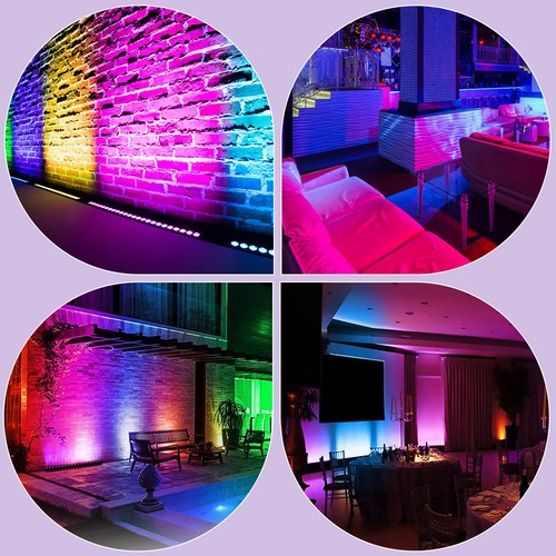 72W RGB 24 LED DMX Light Bar Show Party Disco DJ Stage Lighting Wall Washer Bar - Picture 5 of 12