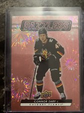 Connor Zary  2023-24 Upper Deck Extended Hockey Dazzlers Dz-117 Pink Short Print