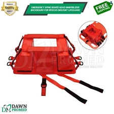 Emergency Spine Board Head Immobilizer For Backboard Rescue EMS/EMT Lifeguard