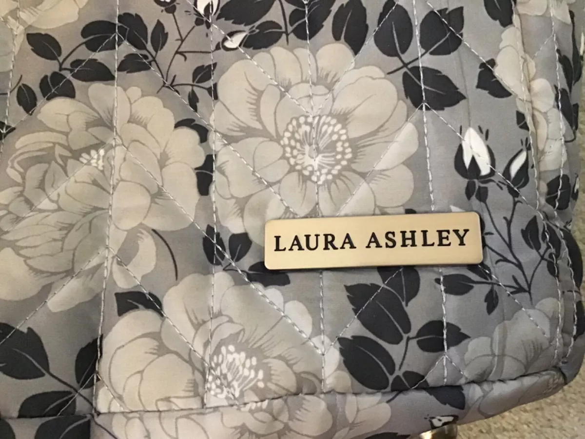 Laura ashley diaper top bag blue floral