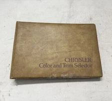 1974 Chrysler Dealer Color & Trim Selector Data Book Album Imperial New Yorker