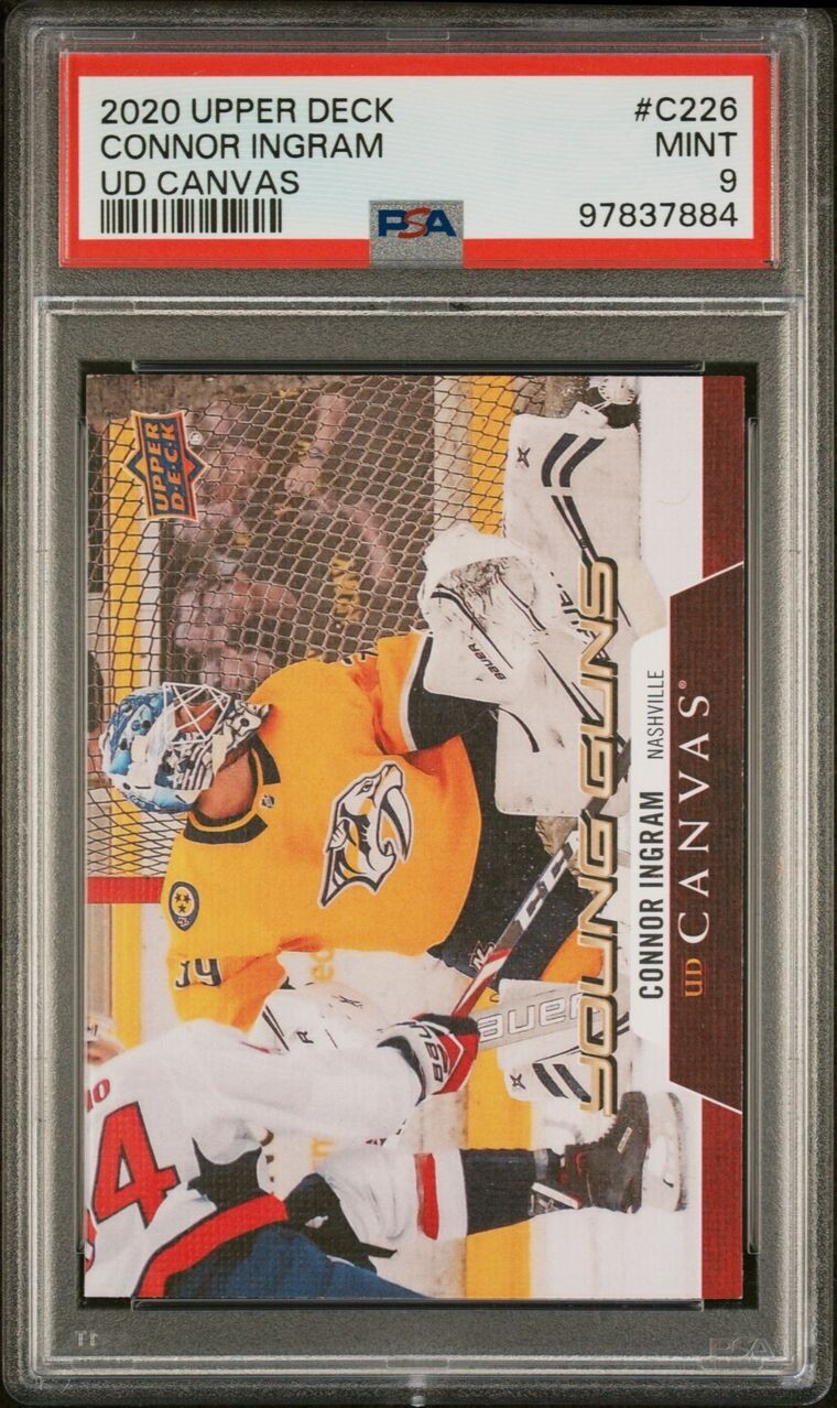 2020 Upper Deck UD Canvas Connor Ingram Young Guns RC C226 Predators PSA 9