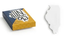 ROSANNA State Tokens ILLINOIS State Shaped Mini Porcelain Tray