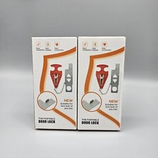 The Portable Security Door Lock Upgraded for Larger Dead Bolts Lot Of 2 Locks