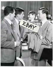 DEAN MARTIN JERRY LEWIS Photo CANDID at Telethon JIMMY NELSON DANNY O’DAY PUPPET