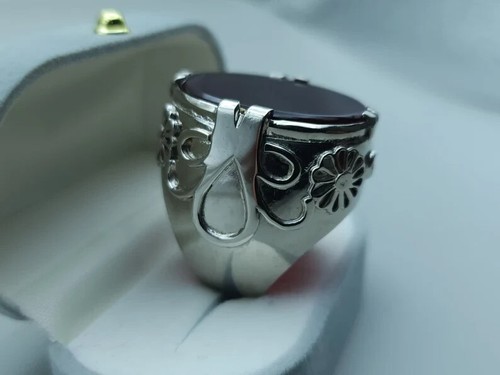 Nigel's Ring Design from the movie Devil Wears Prada Carnelian Aqeeq Ring Agate - Picture 4 of 10