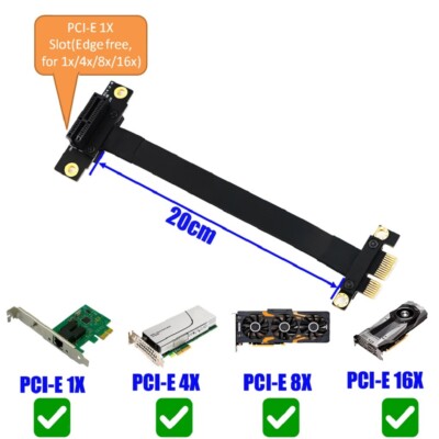 PCI E 1X Express Riser Karte Verlängerungskabel für Extender Converter