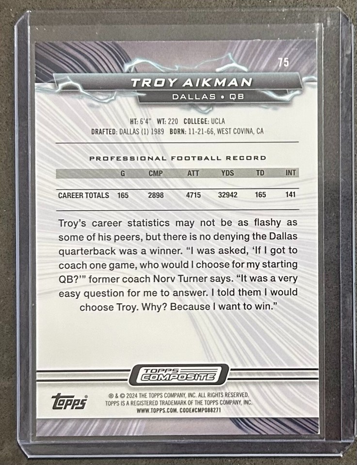 2023 Topps Composite Resurgence Sky Blue & Pink Shock Refractor 75