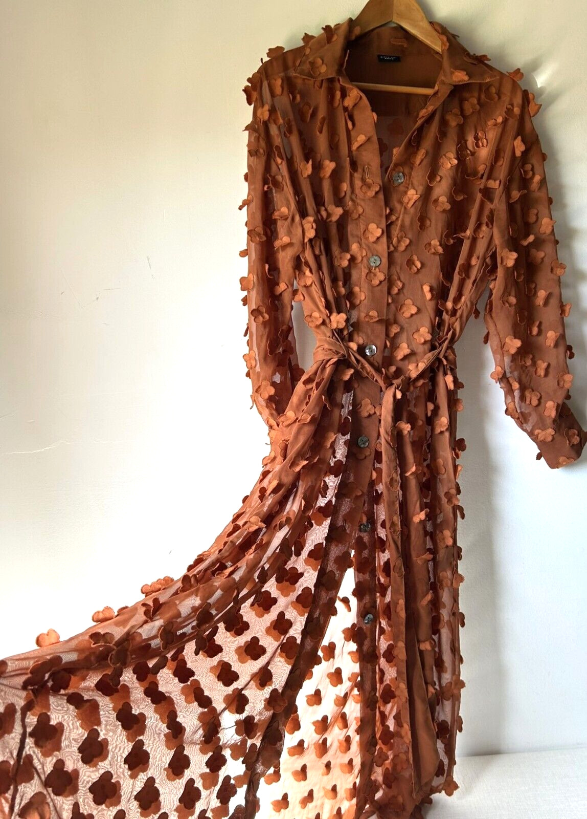 Bitte Kai Rand Women's Transparent Button Down Lo… - image 2