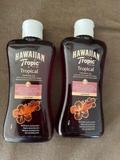 2X Hawaiian Tropic Tropical Tanning Oil No spf , Coconut , 8oz each
