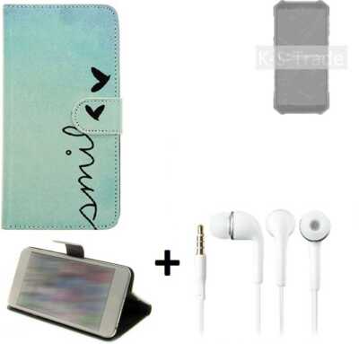 Handyhülle für Ulefone Armor X9 Pro + headset Schutzcase Wallet Flipstyle