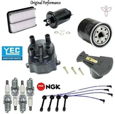 Tune Up Kit Filters Cap Rotor Spark Plugs Wire for Toyota Tacoma 2.4L 2.7L 95-97