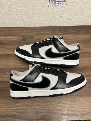 Nike Dunk Low - Chenille Black Swoosh - Black Grey Fog Nike Dunk Low Chenille Swoosh - Black Grey Fog DQ7683-001  main image 3