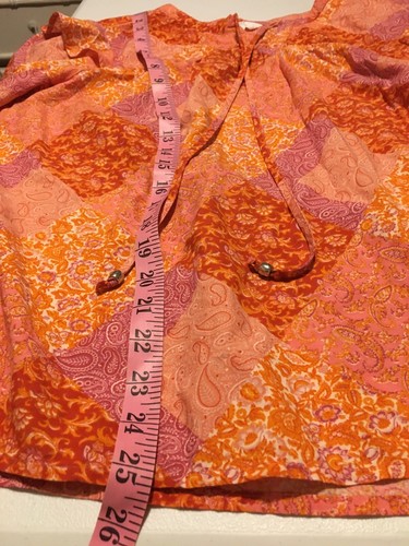 Sz 3X(22 ) Top Autumn Boho Floral/Paisley,Cotton Blend Soft,Comfort! Ruffles EUC - Picture 4 of 13