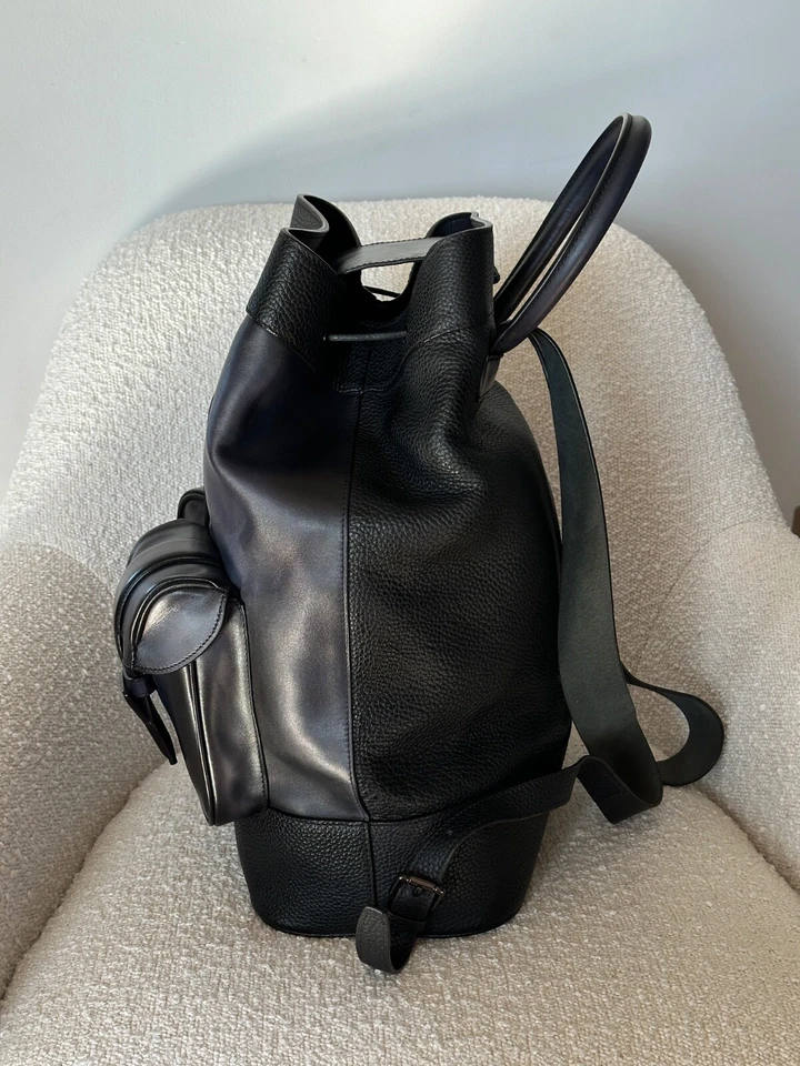 100% Подлинный Berluti горизонт индиго синий кожаный рюкзак сумка £3900 Mr Porter - Изображение 2 из 4