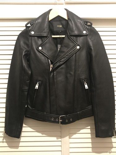 Maje Bocelix Leather Biker Jacket 2020 