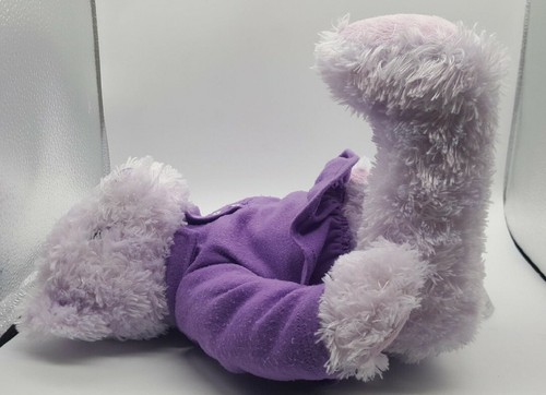 FAO SCHWARZ PURPLE DRESS SITTING TEDDY BEAR STUFFED ANIMAL PLUSH TOY SOFT GIRL - Picture 3 of 7