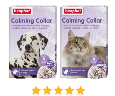 Beaphar NO STRESS(Calming) Collar For Dogs/Cats - Reduces Problem Behavior
