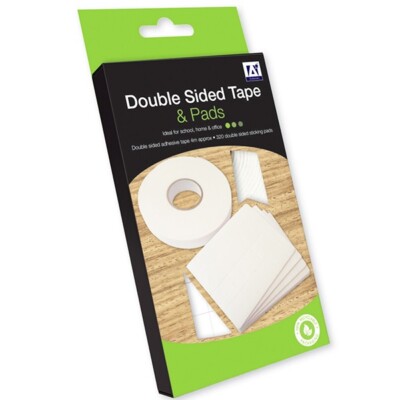 Doppelseitige Klebebandrollen und Klebepads für Basteln Kartenmontage nur Schreibpapier