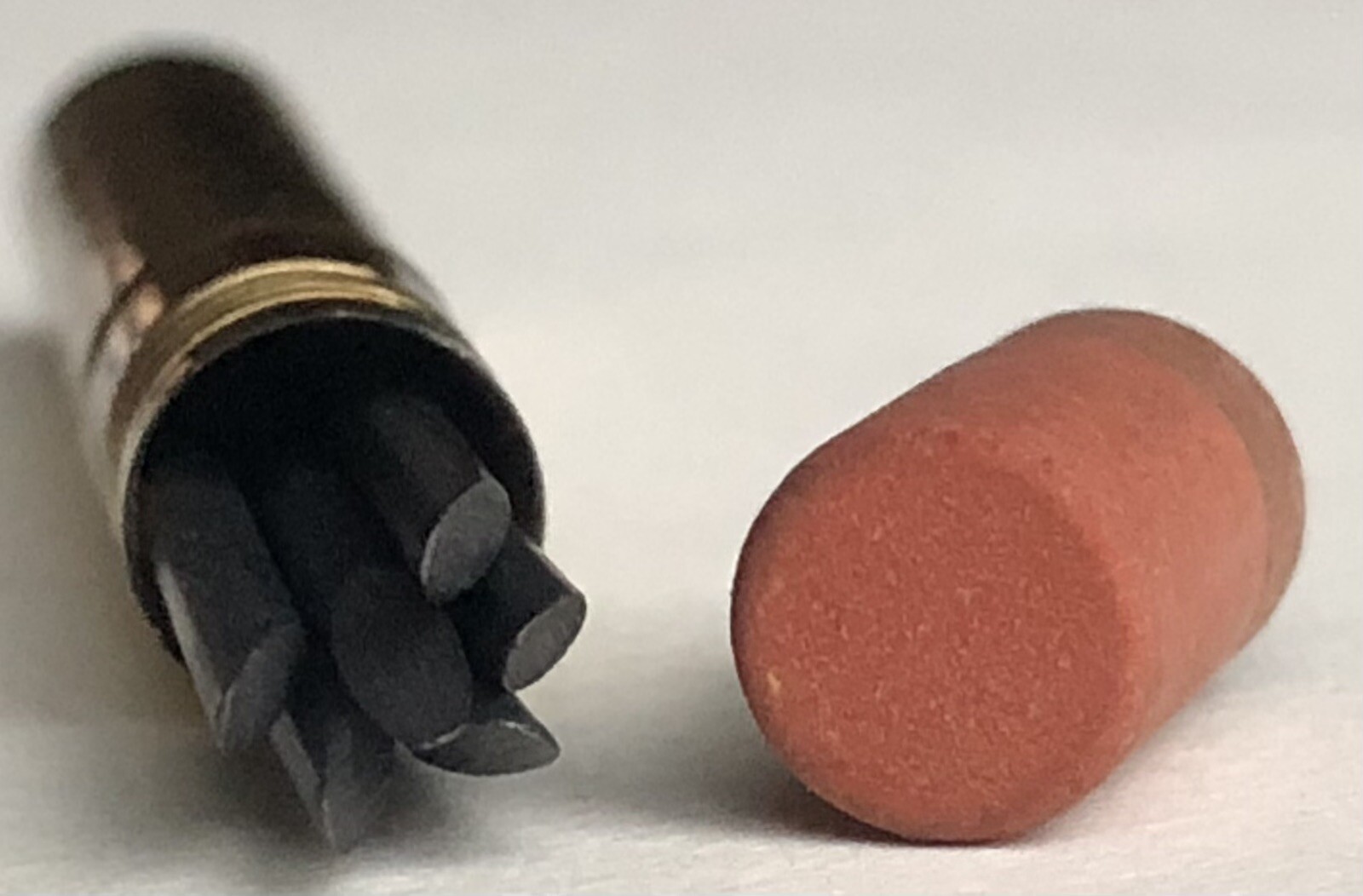 Vintage DIETZGEN 2mm Compass Lead Chisel Pointed 6pk Metal Tube Eraser USA