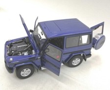 Rare Finished product AUTOart 1/18 MERCEDES-BENZ G 500 1998 BLUE form JP 12259