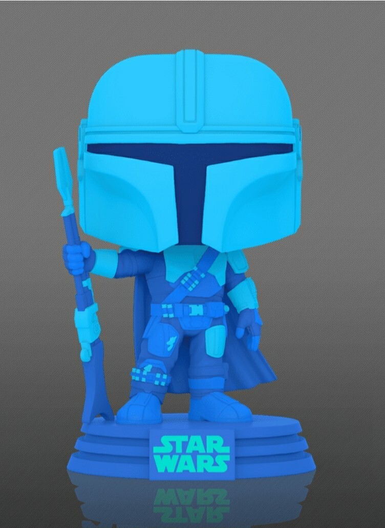 Funko Pop! Star Wars The Mandalorian Hologram Gitd Ee Excl. Boba Fett *Db
