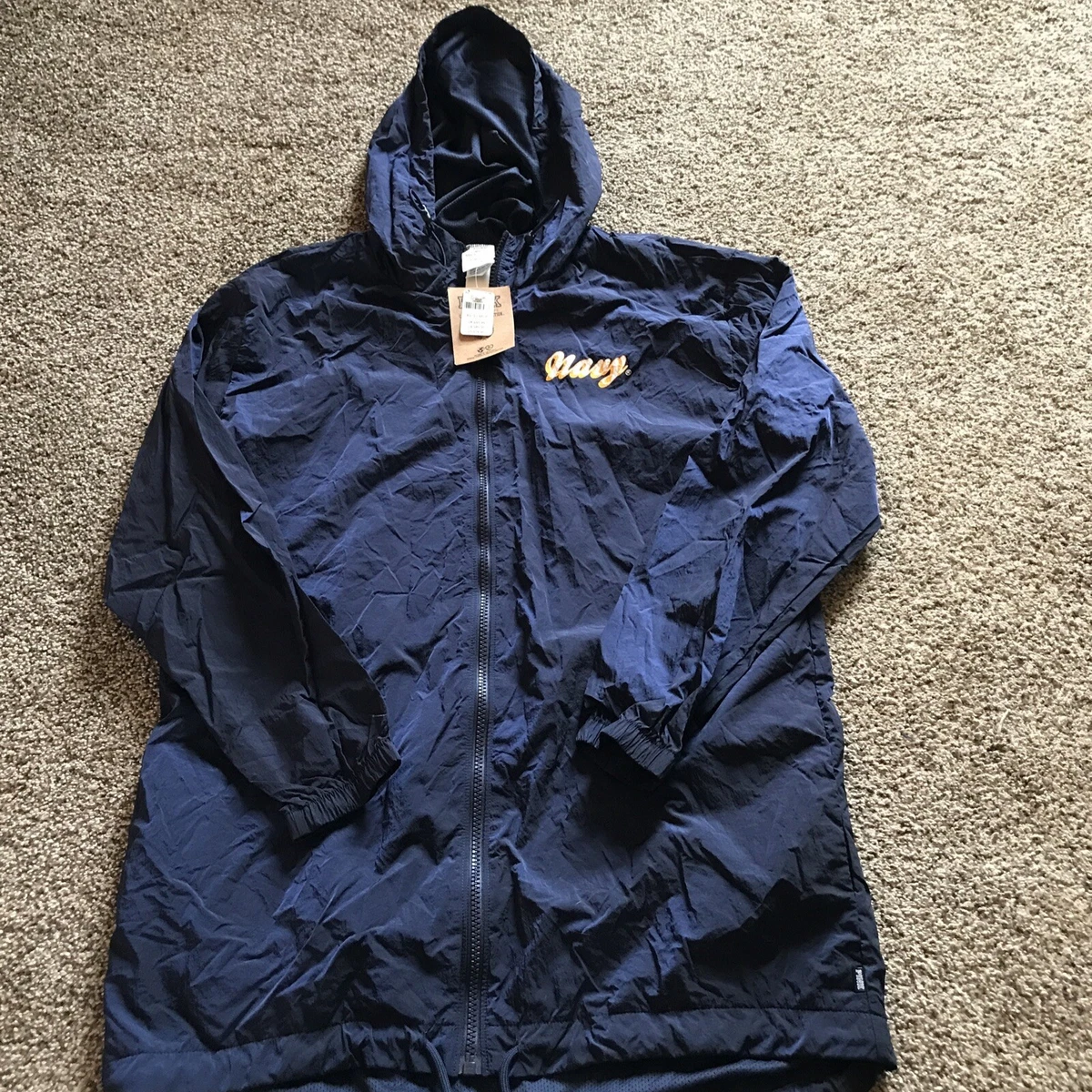 Rains Long Jacket - Navy - XS/S
