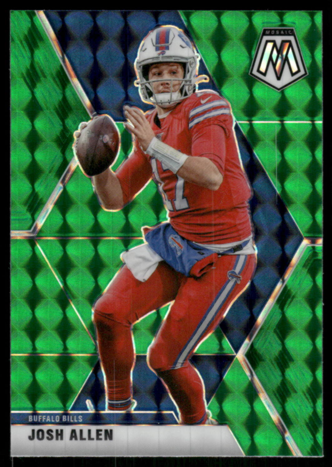 2020 Panini Mosaic #26 Josh Allen Green