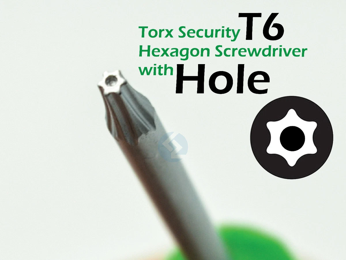 New Torx Security TR6 T6 Hexagon Screwdriver With Hole | EBay