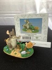 Charming Tails Club Exclusive by Fitz and Floyd  A Growing of Friendship NIB