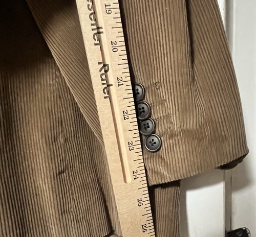Adolfo Blazer Mens 48R Corduroy Rugged Brown Cowboy Sport Coat Preppy Collegiate - Picture 11 of 16