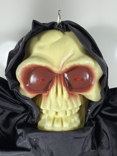 VTG Gemmy Halloween Factory Moaning Grim Reaper Hanging Animated Decor - TESTED - Imagen 4 de 13