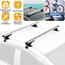 47.24in Universal Top Roof Rack Cross Bar Cargo Carrier Aluminum Crossbar Rack
