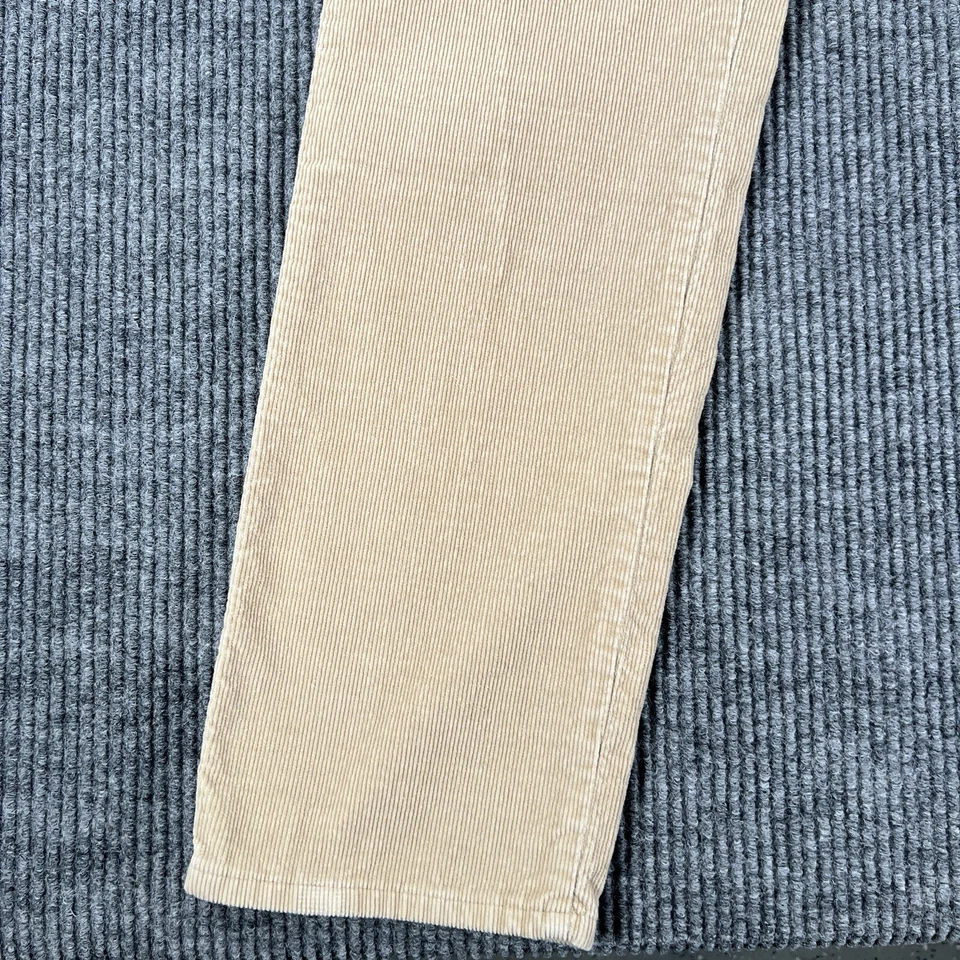 Calvin Klein Pants Youth Girls Size 14 Beige Corduroy Made in the USA 33" Inseam - Image 4 of 4