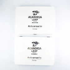 Lot of 2 Aganorsa Leaf Gran Toro Aniversario Corojo Wood Cigar Box 10" x 7" x 1"