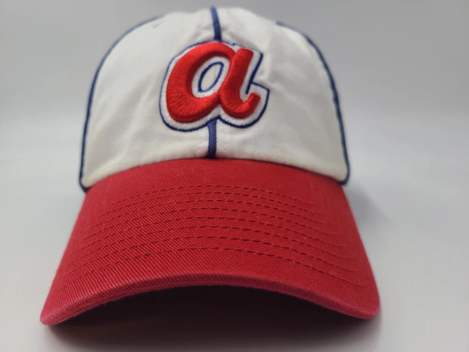 Atlanta Braves Twins Enterprise Franchise Cooperstown Fitted XL Hat Cap MLB RWB - Image 2 of 4