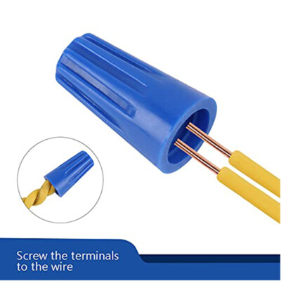 Twist Type Wire Connector Cable Nuts AWG 22-14 UL Listed Blue 1000 pcs ...