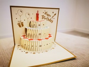 3d Pop Up Card Happy Birthday Cake Fun Nb4 Ebay