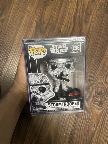 Funko Pop Vinyl Art Series Star Wars STORMTROOPER Special Edition Sealed #296