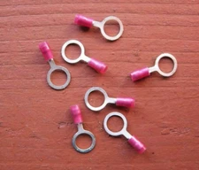 Pkg/100 Thomas & Betts STA-KON RING TERMINAL CONNECTOR RA18-38 Nylon 3/8" Bolt