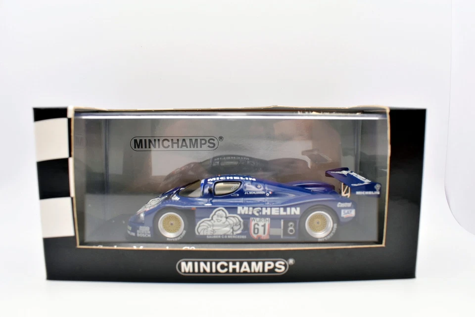 Modellino auto racing 1:43 sauber mercedes C9 minichamps modellismo statico car - Immagine 2 di 4