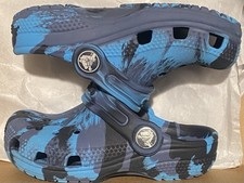Size 7 Crocs Classic Clog Baby Toddler Marbled Navy Multicolor Ship Asap