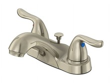 Two Handle Lavatory Faucet W/ Pop-Up Drain Corrosion Resistant For Vanity