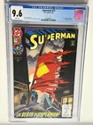 Superman #75 (1993) Death of Superman, Death of Doomsday CGC [Grade]9.6 1st PRIN