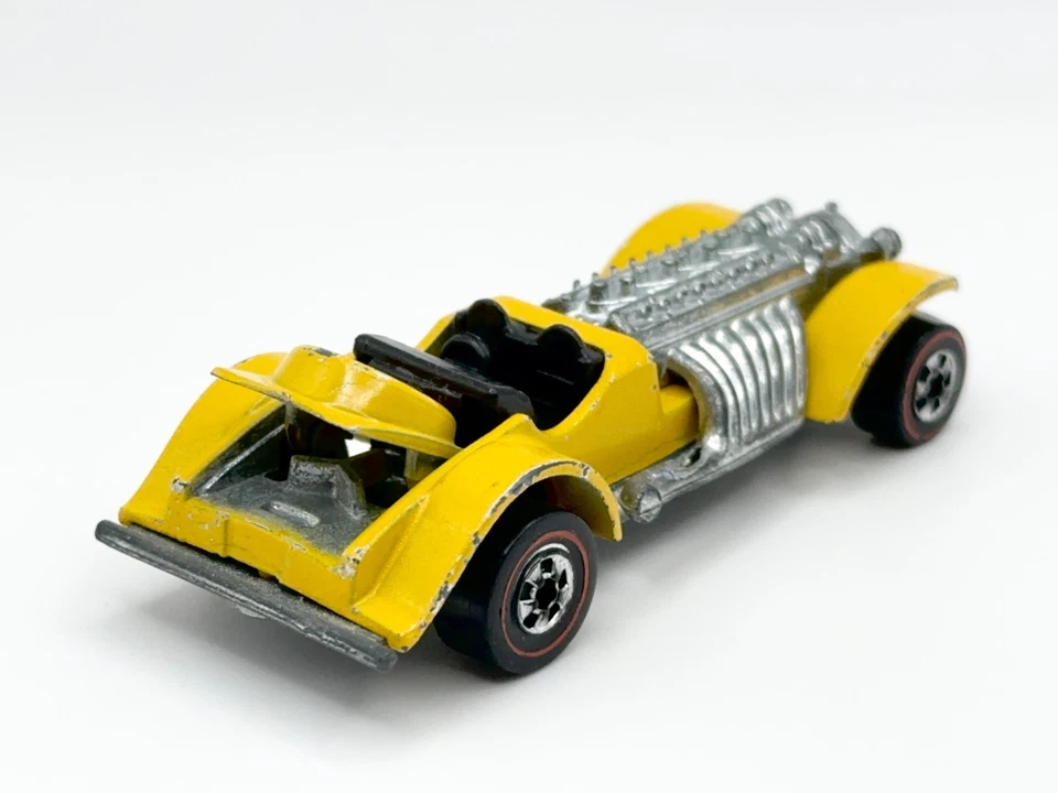 Vintage Hot Wheels Redline 1973 Darker Yellow Enamel Sweet 16 - Very Good Car! - Image 3 of 4