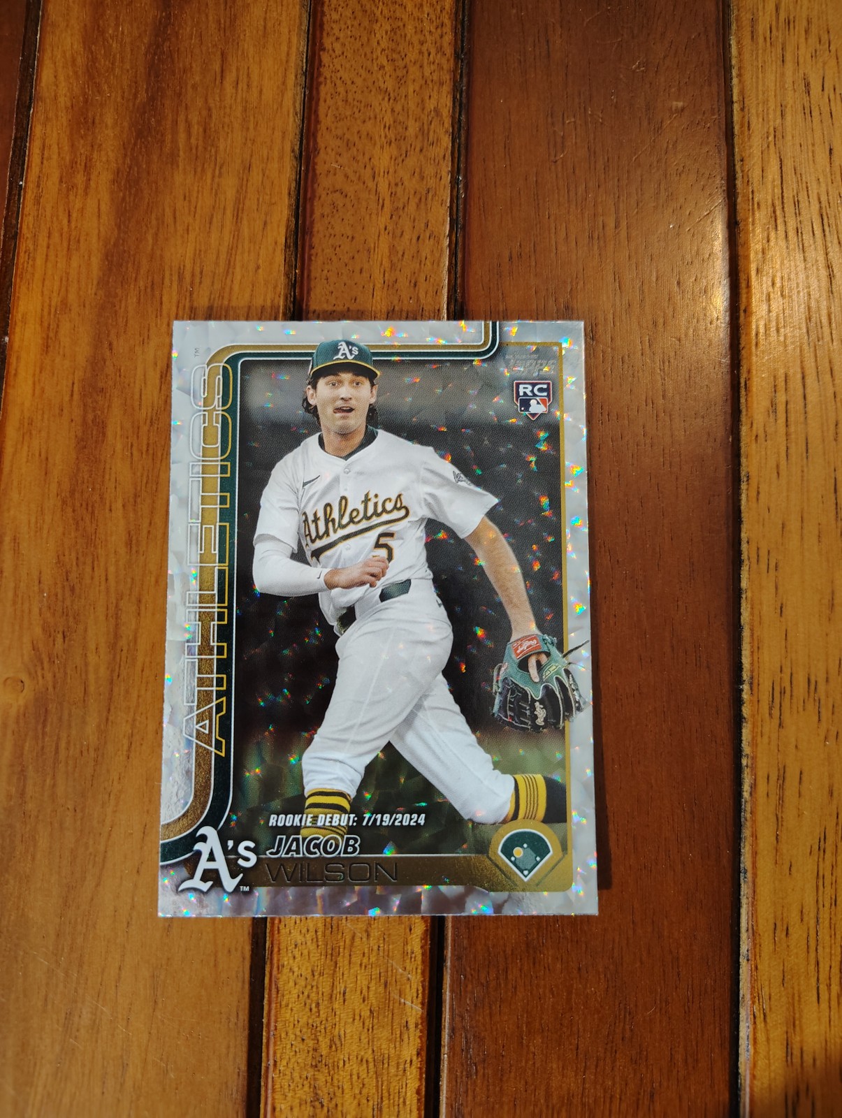 2025 Topps Update #US180 Jacob Wilson Rainbow Foil