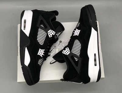 #ad Jordan 4 Retro quot;White Thunderquot; Men#x27;s Size Mid Top Basketball Shoes $81.99