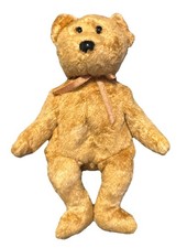 Ty Beanie Baby Cashew The Bear 2000 Brown Bear Plush Toy Doll with Tag