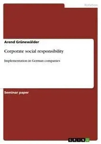 Arend GrüNewäLder | Corporate Social Responsibility | Taschenbuch | Englisch-image