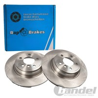 2X RAP Brakes Bremsscheiben 330Mm BelÜFtet Hinten Passend FüR BMW 3 4 | R-D0058